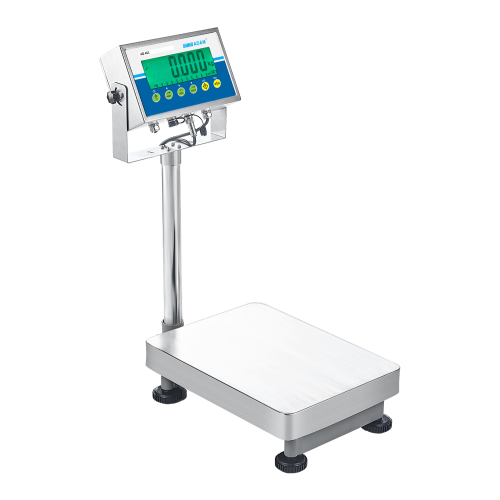 Adam Equipment AGB Approved Bench Scales with Pillar, External Calibration, 15 kg Capacity, 5 g Readability, 300 x 400 mm Pan Size - AGB 15M - Click Image to Close